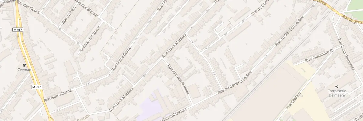 Plan du 9 Rue Alexandre Ribot à Ronchin