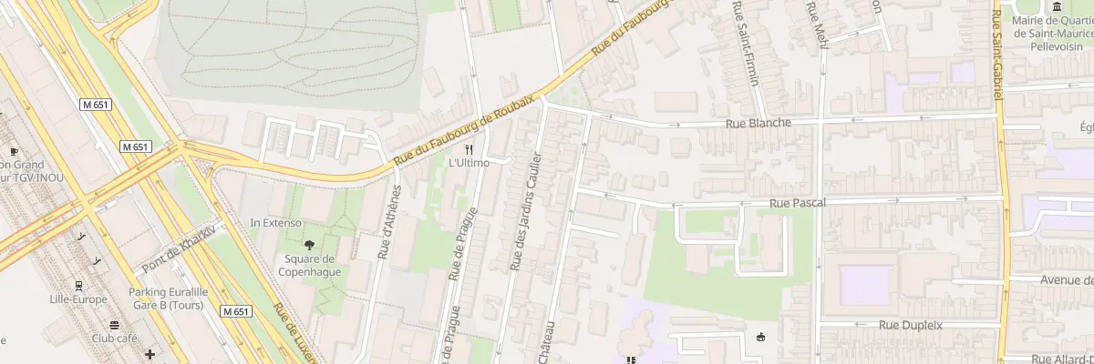 Plan du 28 Rue des Jardins Caulier à Lille