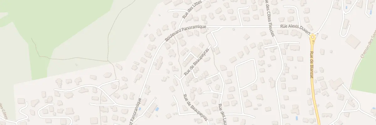 Plan du 157 Rue de Beaupeyras à Clermont-Ferrand