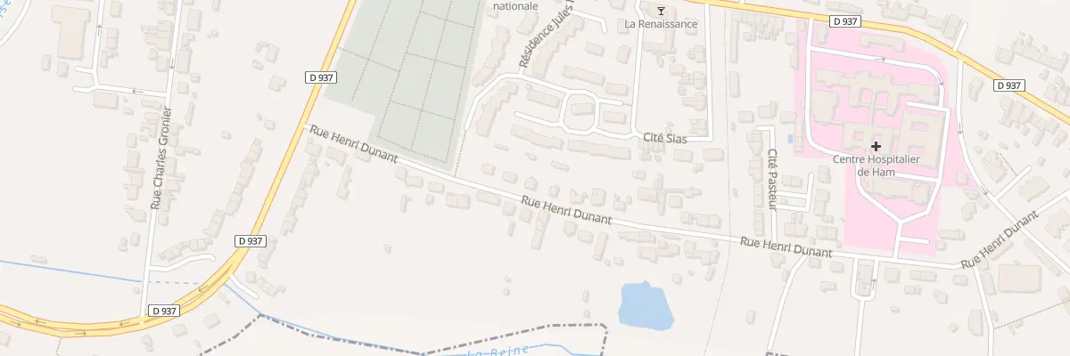 Plan du 11 Rue Henri Dunant à Ham