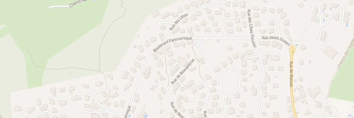 Plan du 171 Rue de Beaupeyras à Clermont-Ferrand