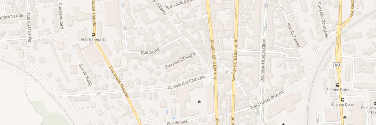 Plan du 3 Rue Jean l’Olagne à Clermont-Ferrand
