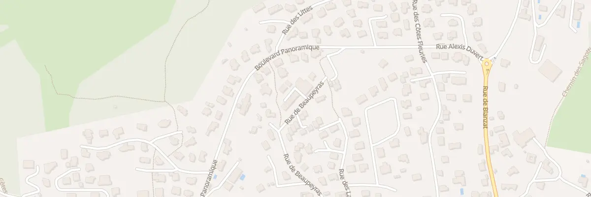 Plan du 161 Rue de Beaupeyras à Clermont-Ferrand