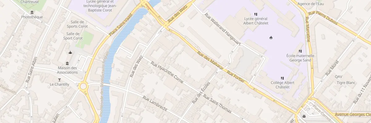 Plan du 95 Rue des Malvaux à Douai