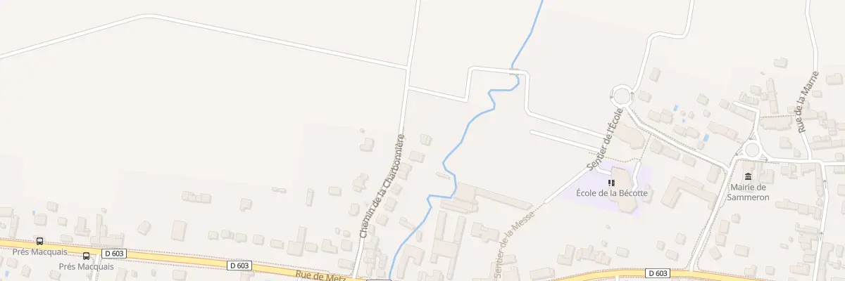 Plan du 13 Rue de la Charbonnière à Sammeron