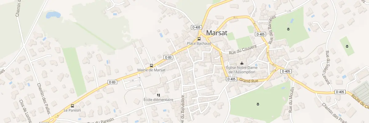 Plan du 5 Rue du Château à Marsat