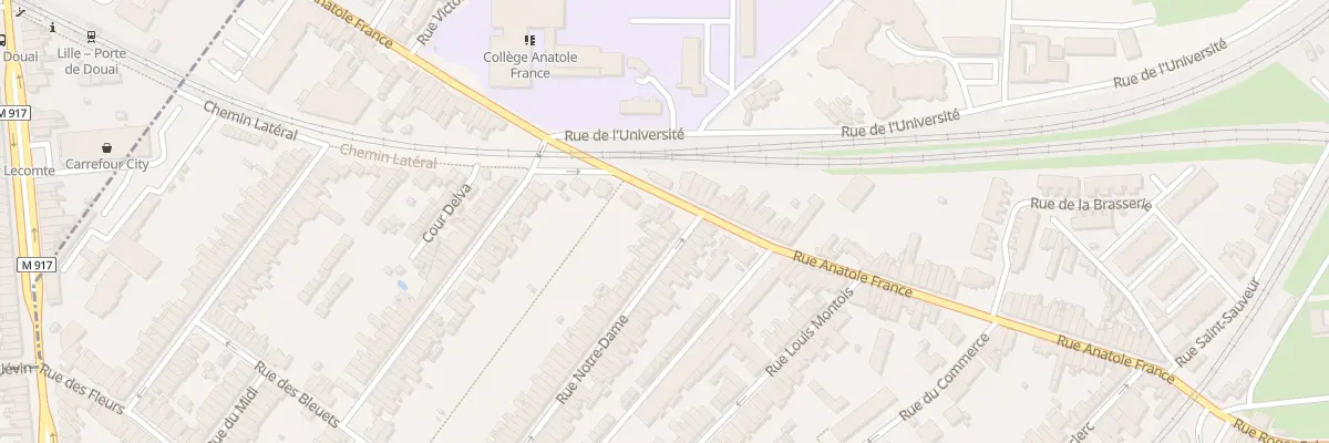 Plan du 101 Rue Anatole France à Ronchin