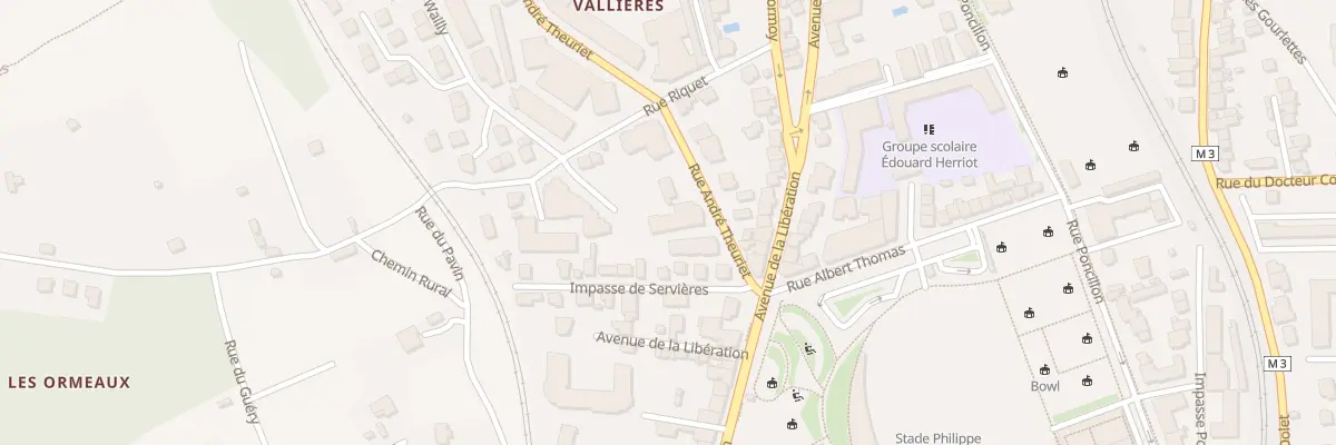 Plan du 96 Rue André Theuriet à Clermont-Ferrand