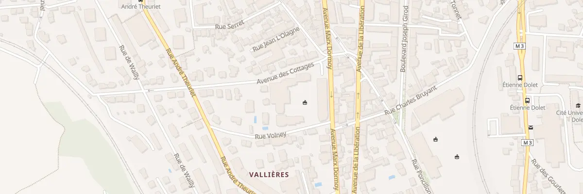 Plan du 8 Rue Volney à Clermont-Ferrand