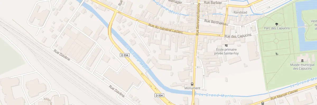Plan du 23 Rue du General Leclerc à Coulommiers