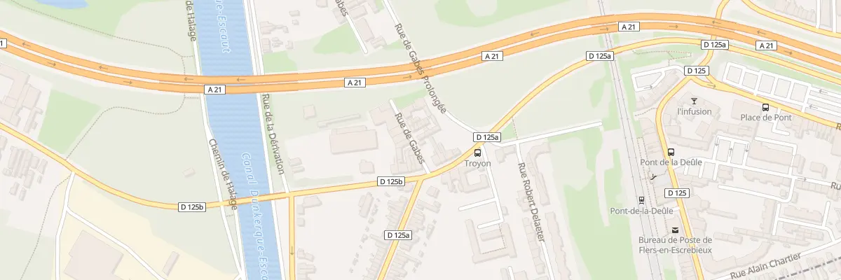 Plan du 2A Rue de Gabes à Flers-en-Escrebieux