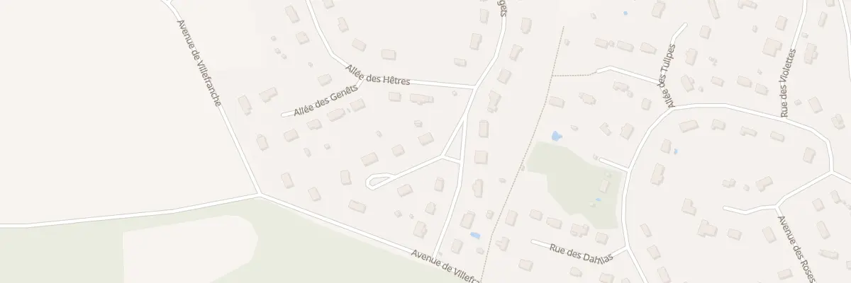 Plan du 2 All des Frenes à Courtenay