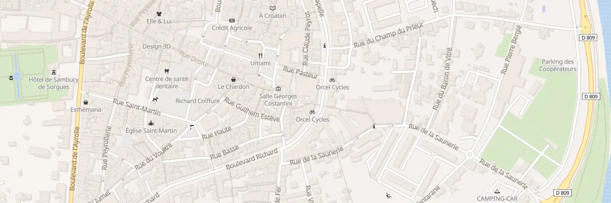 Plan du 5 Rue des Coloristes à Millau