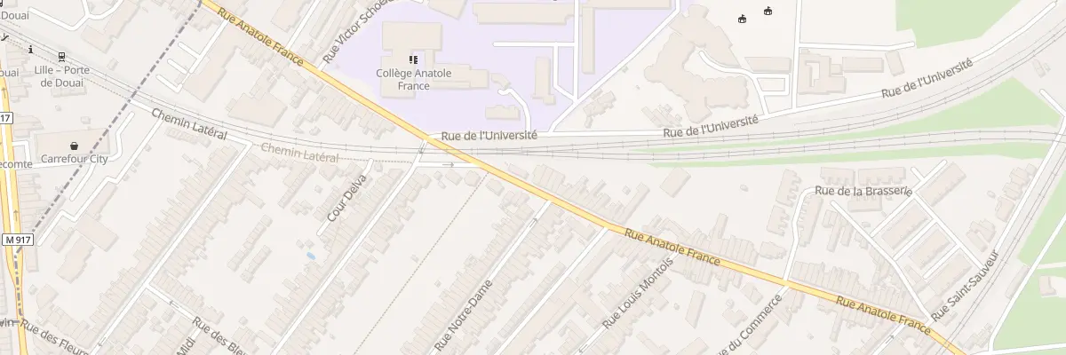 Plan du 102 Rue Anatole France à Ronchin