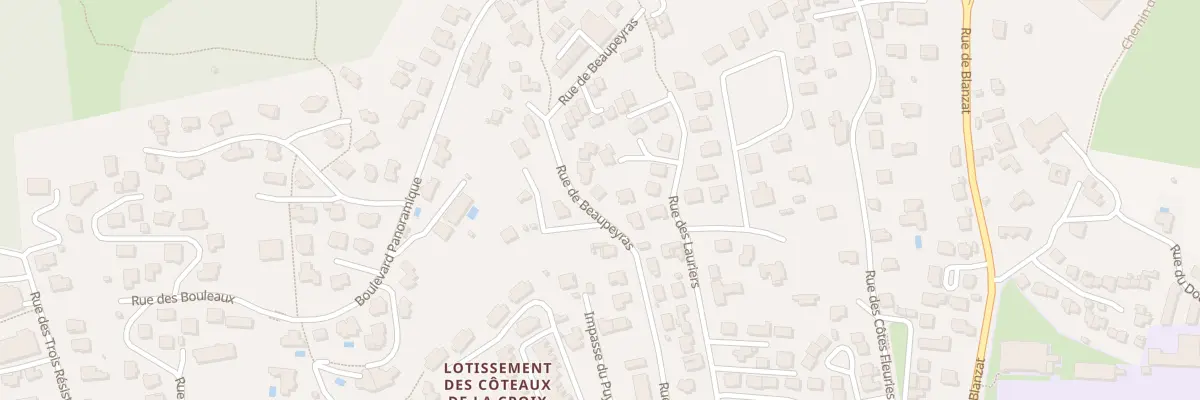 Plan du 142 Rue de Beaupeyras à Clermont-Ferrand