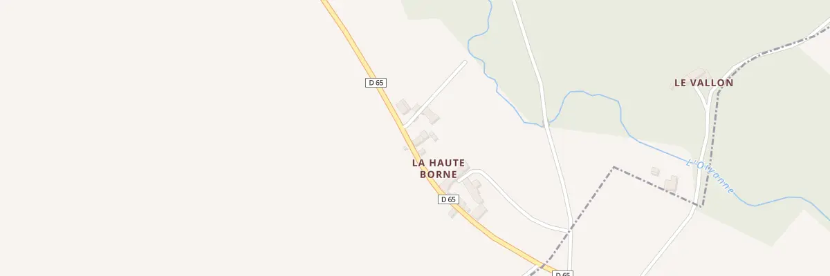 Plan du 2 La Haute Borne à Dollot