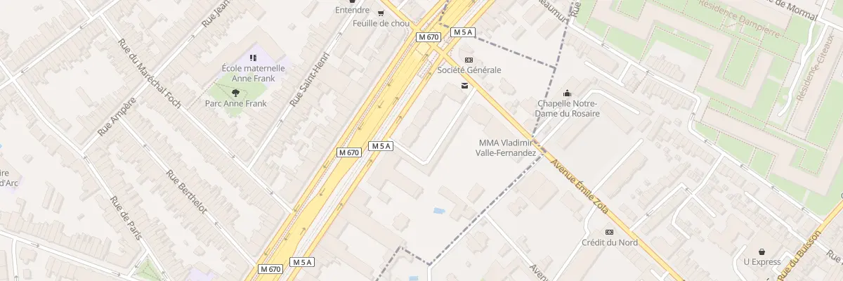 Plan du 256 Av de la République à La Madeleine