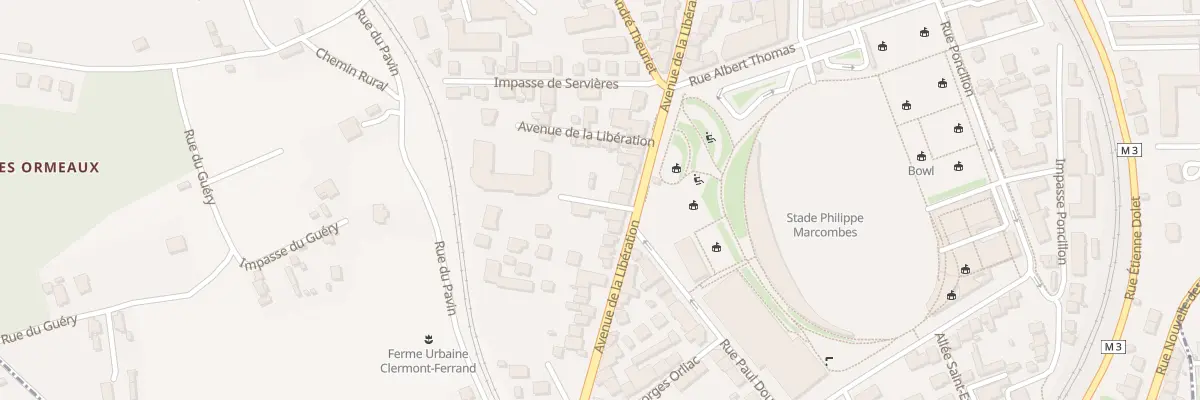 Plan du 132 Av de la Libération à Clermont-Ferrand