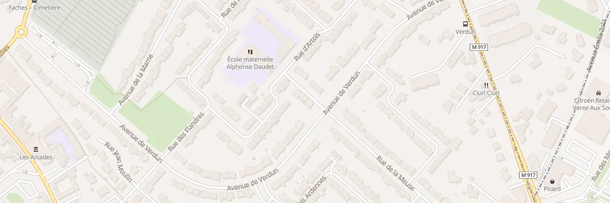 Plan du 52 Rue de la Meuse à Faches-Thumesnil