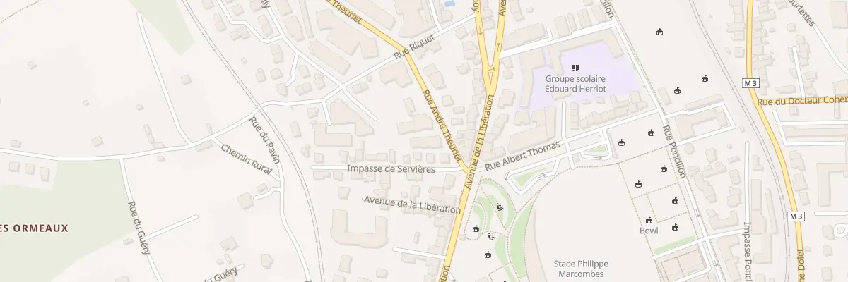 Plan du 98 Rue André Theuriet à Clermont-Ferrand