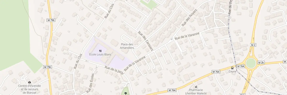 Plan du 46 Rue des Amandiers à Blanzat