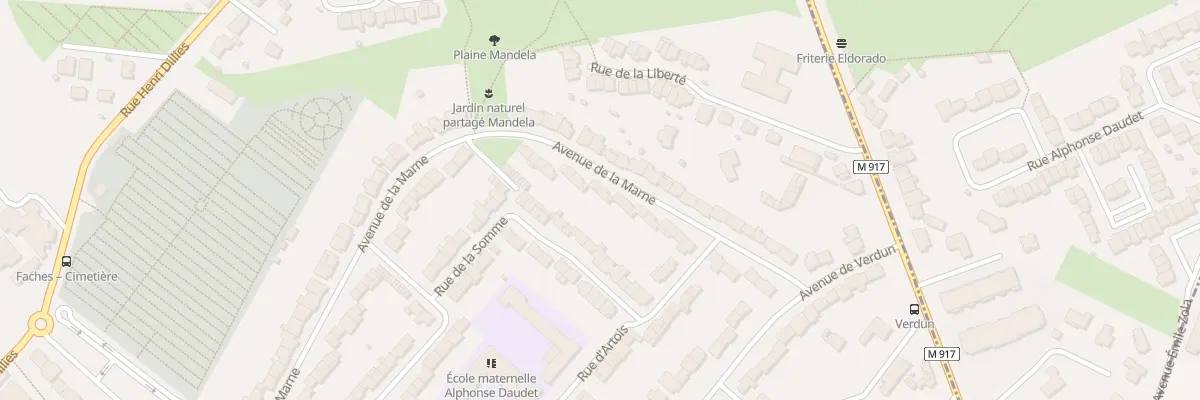 Plan du 72 Rue de la Marne à Faches-Thumesnil