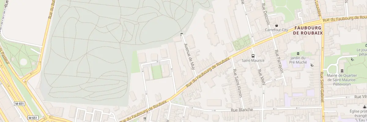 Plan du 119 Rue du Faubourg de Roubaix à Lille