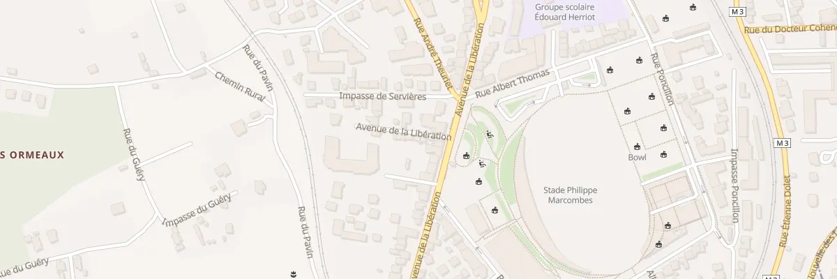 Plan du 124D Av de la Libération à Clermont-Ferrand