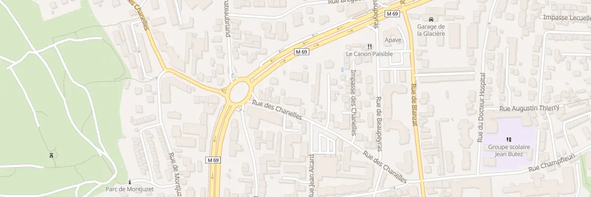 Plan du 36 Rue des Chanelles à Clermont-Ferrand
