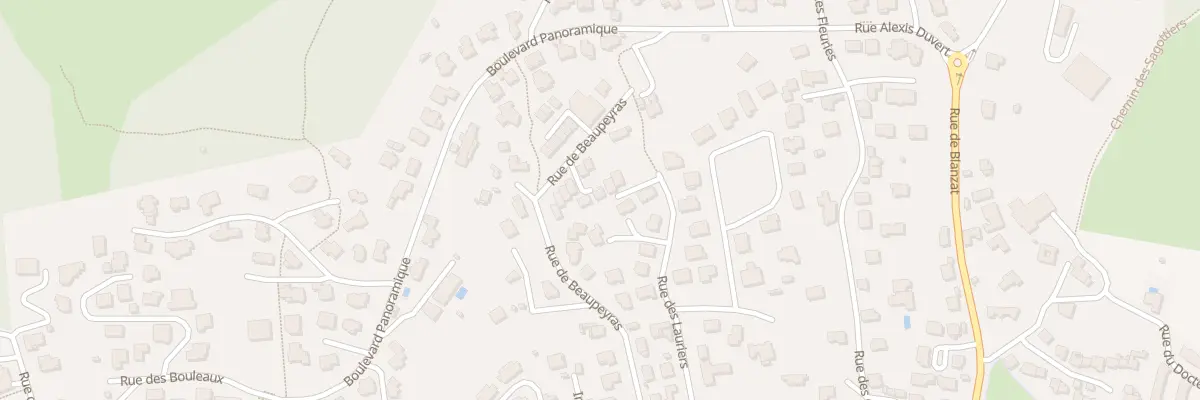 Plan du 160 Rue de Beaupeyras à Clermont-Ferrand
