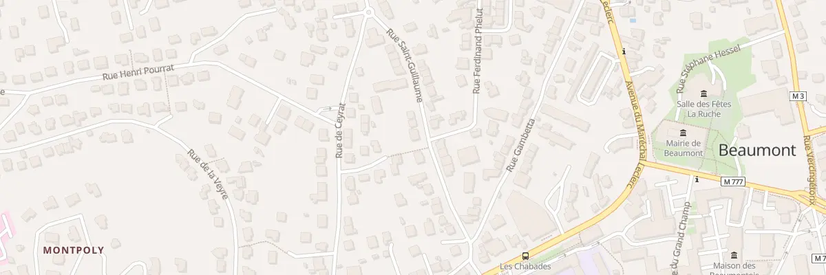 Plan du 17 Rue Saint-Guillaume à Beaumont