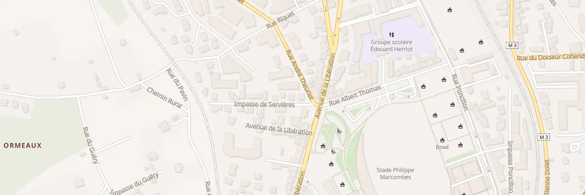 Plan du 4 Imp de Servieres à Clermont-Ferrand