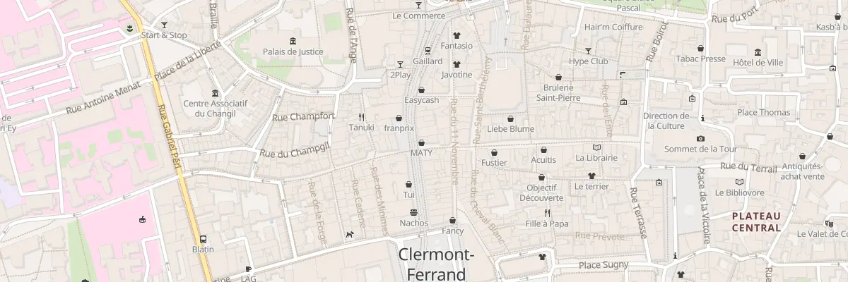 Plan du 56 Rue des Gras à Clermont-Ferrand