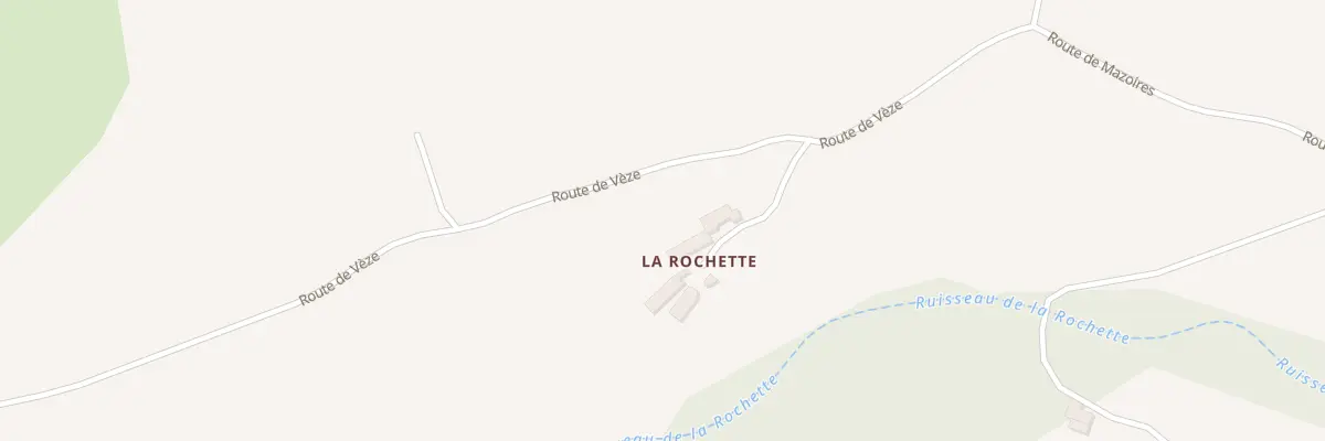 Plan du 5084 La Rochette à Mazoires