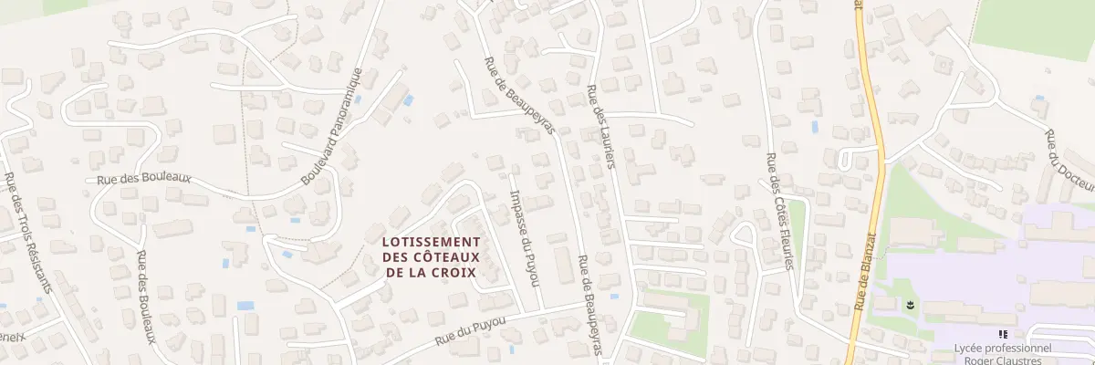 Plan du 135 Rue de Beaupeyras à Clermont-Ferrand