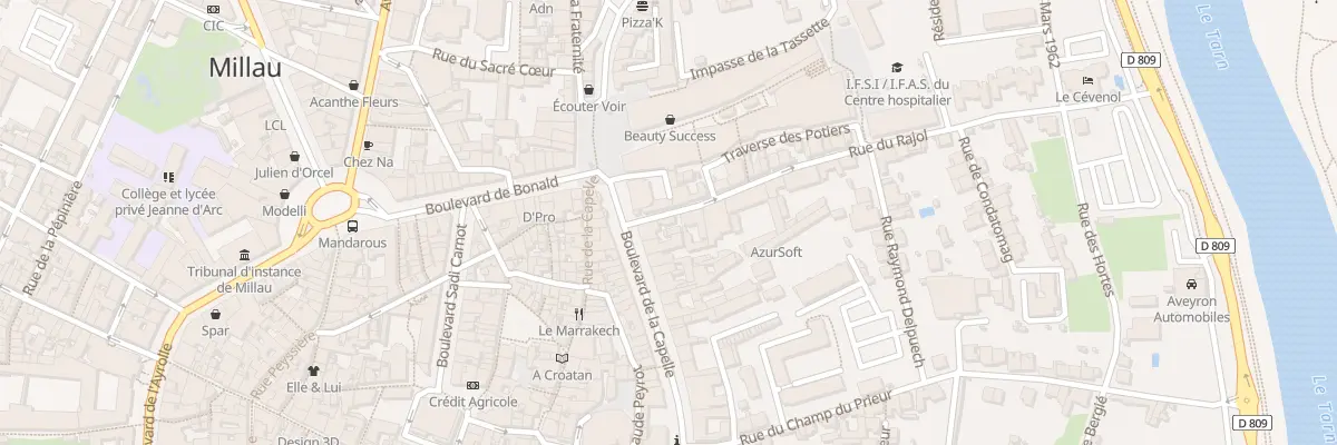 Plan du 4 Rue du Rajol à Millau