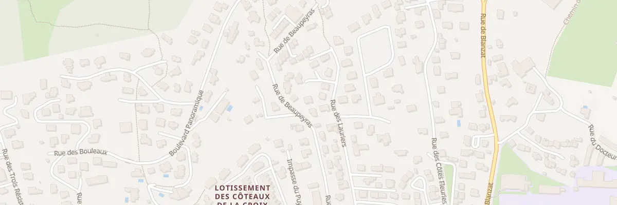 Plan du 140 Rue de Beaupeyras à Clermont-Ferrand