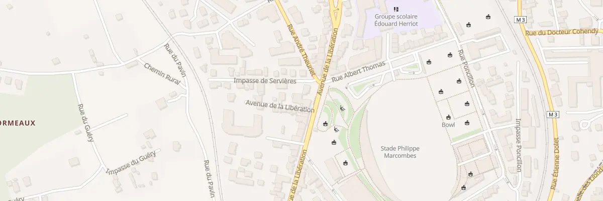 Plan du 122 Av de la Libération à Clermont-Ferrand