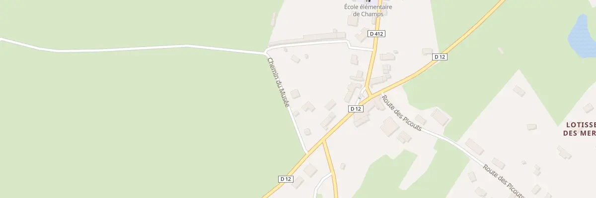 Plan du 6 Che du Musee à Champs
