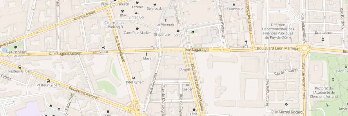 Plan du 3 Rue Lagarlaye à Clermont-Ferrand