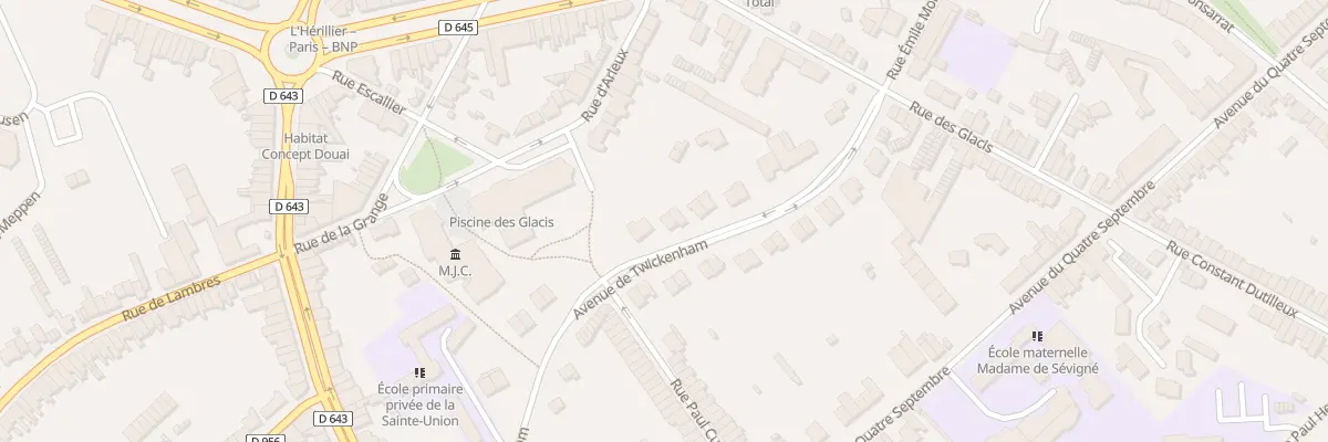 Plan du 184 Av de Twickenham à Douai