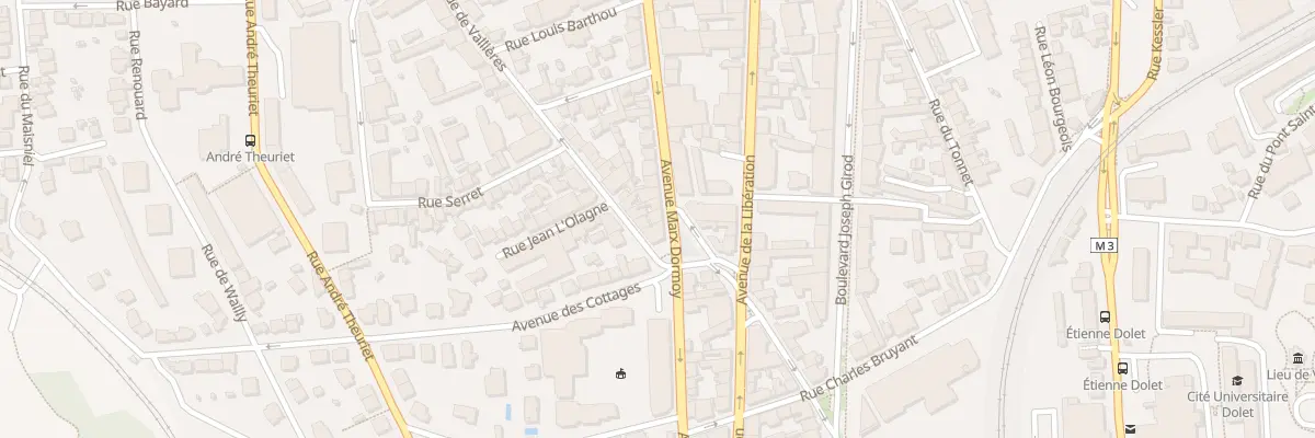Plan du 96B Av Marx Dormoy à Clermont-Ferrand