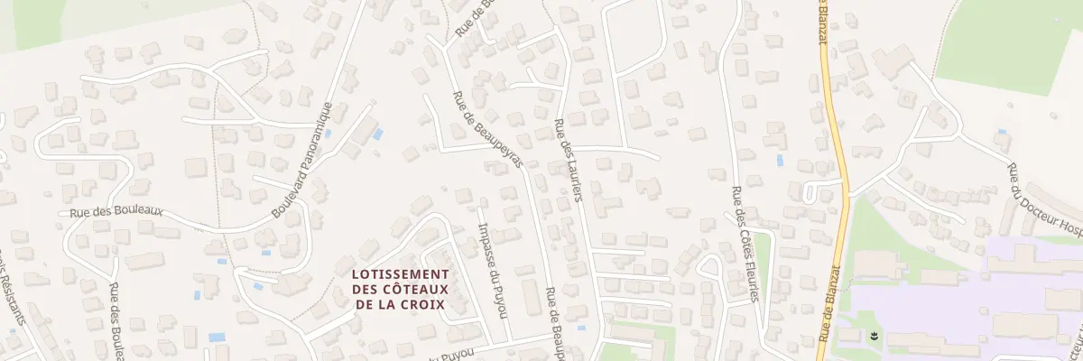 Plan du 134 Rue de Beaupeyras à Clermont-Ferrand