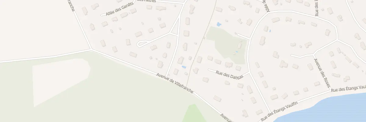 Plan du 4 All des Rogets à Courtenay