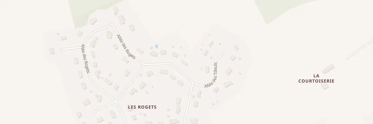 Plan du 32 All des Rogets à Courtenay