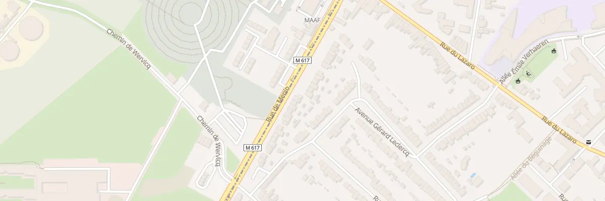 Plan du 256 Rue de Menin à Marcq-en-Barœul