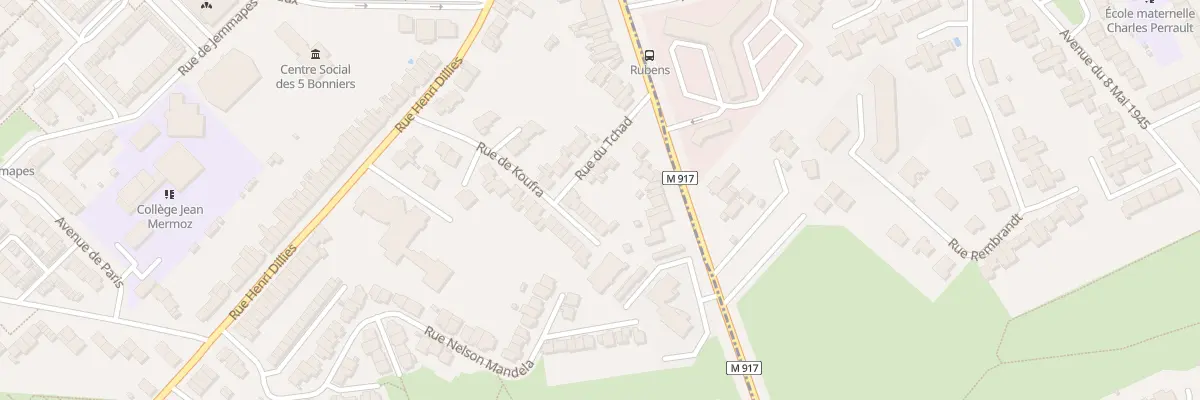 Plan du 8 Rue de Koufra à Faches-Thumesnil