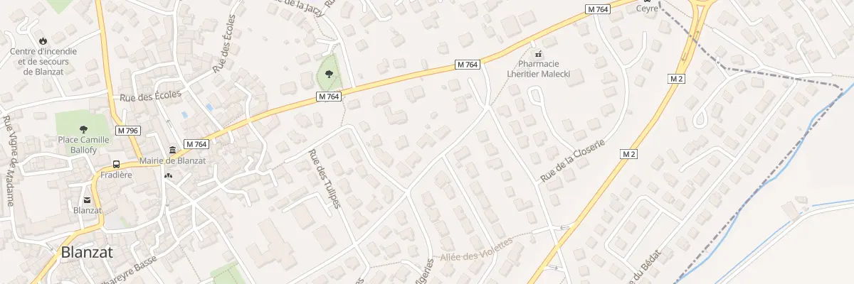 Plan du 633 Rue des Vigeries à Blanzat