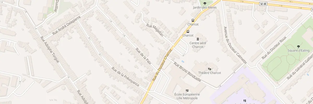 Plan du 107 Rue du Docteur Charcot à Marcq-en-Barœul
