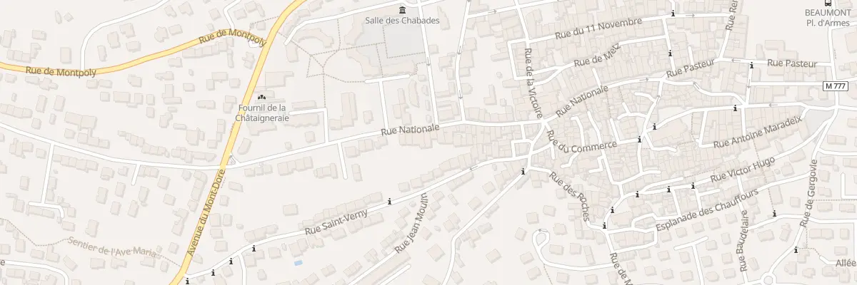 Plan du 91B Rue Nationale à Beaumont